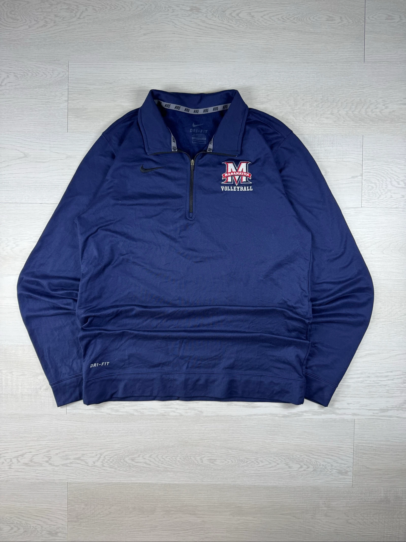 Nike Dri-FIT Maranatha Volleyball 1/2 Zip Pullover Navy S
